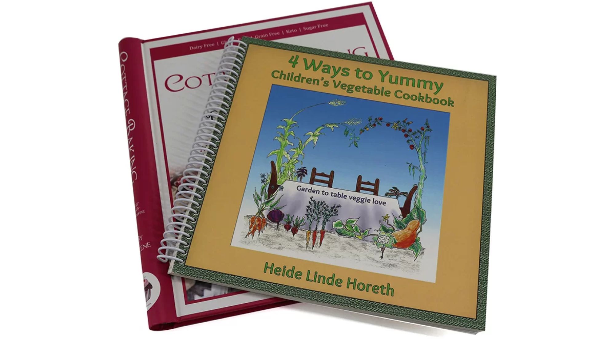 2 Coil bound recipe books