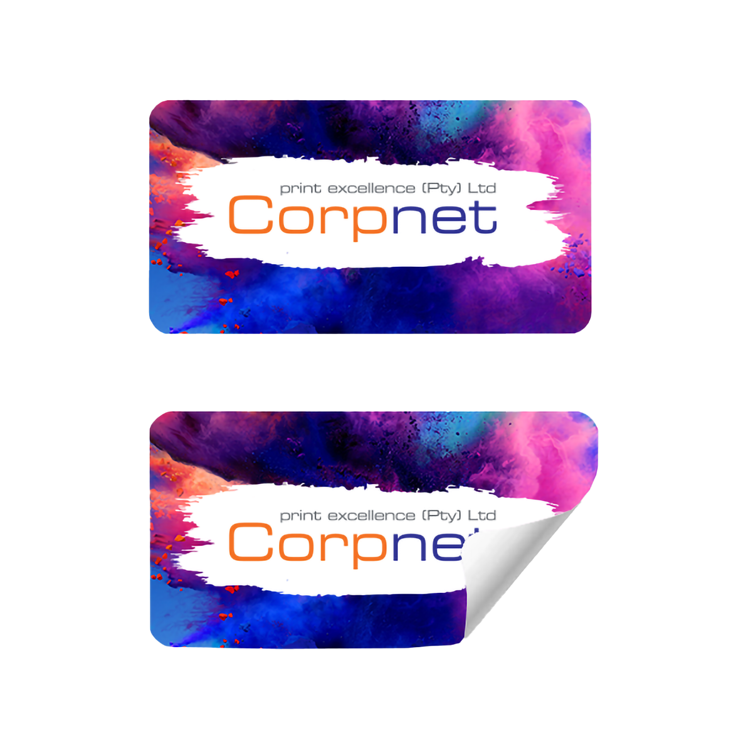 Labels crafted by Corpnet Print Excellence